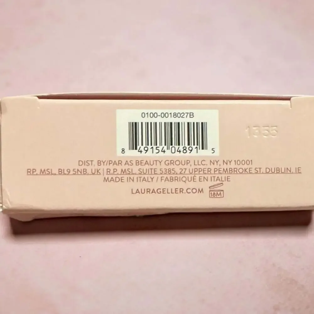 NIB Laura Geller Baked Blush-N-Brighten Marbleized Blush in Pink Grapefruit